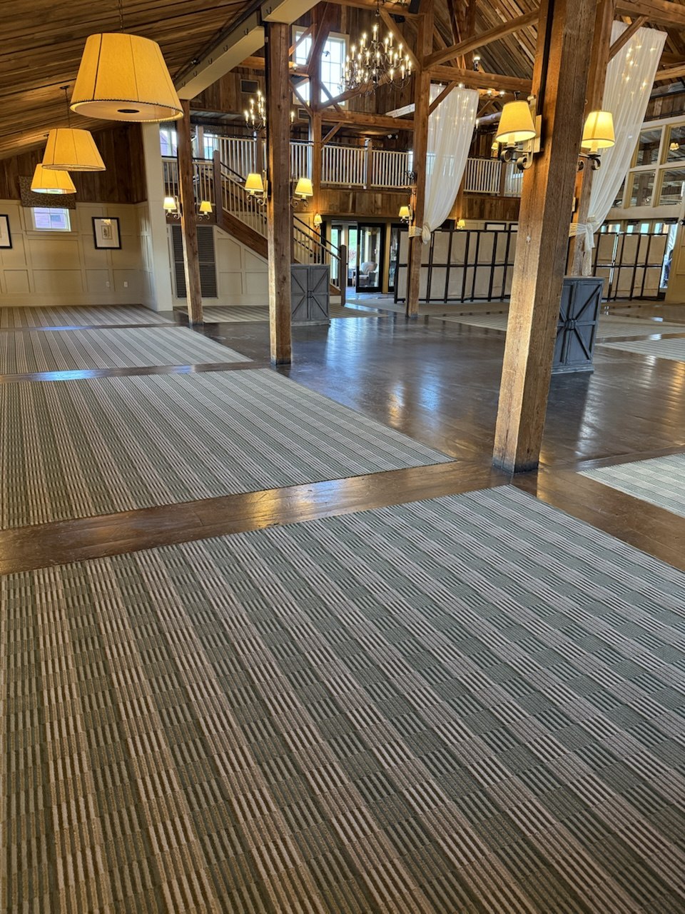 Restaurant carpet installation completed by TDS Flooring